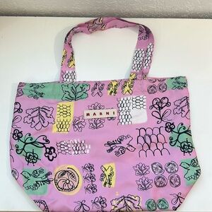 Marni Silk Shopping Tote
